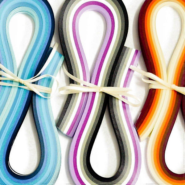 Papper Quilling Set 840 Strips 36 Färger 54cm Längd/remsa Pappersbredd
