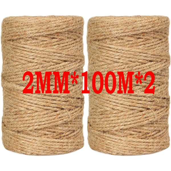 Jute Rep, 2 mm x 100 m*2