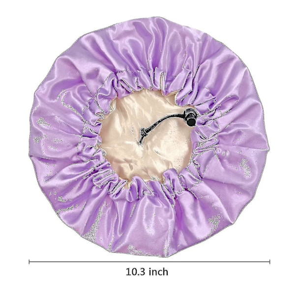 Satin Bonnet Nattlue, Justerbar Sovehette Myk Silke Blomst Nattluer For Tenåringer Småbarn Barn, 3 Stykker -