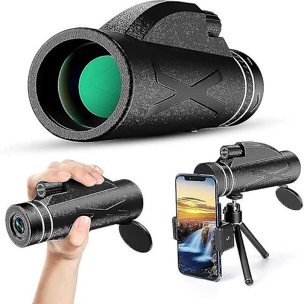 Hd80x100 Monokikkert, Bak4 Prisma Monokikkert Til Voksne Børn, Kompakt Bærbar Til Fuglekiggeri