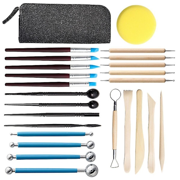 1 Set med 25 st DIY Polymerlera-Skärverktyg Polymerlera Verktyg Modellverktyg