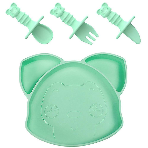 Silikon babymat - Spill Proof Sticky Non Slip Stay Put Bricka - Perfekt för resor