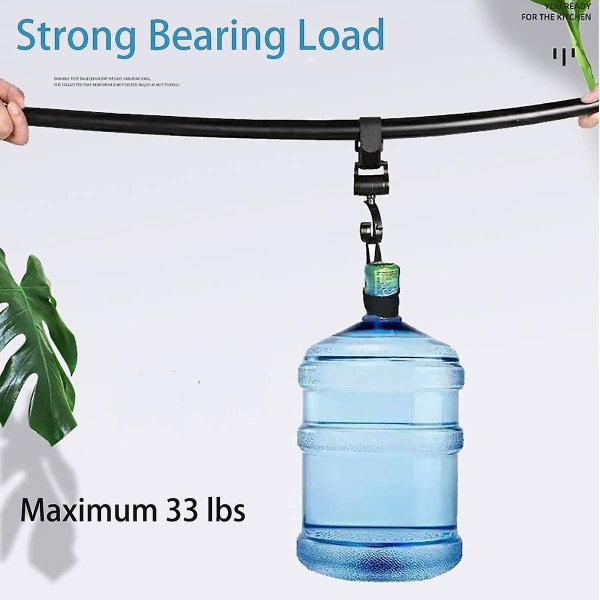 Barnvagnskrokar för leksaker, universella barnvagnskrokar för skötväskor 360° rotation Stora barnvagnskrokar Lastkapacitet 33 LB (4-pack)