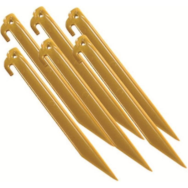 12 tum Tältpinnar (6-pack) Gula