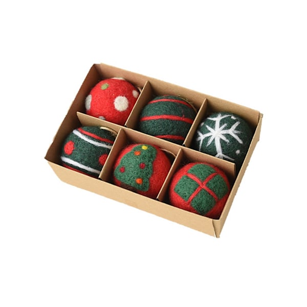 1 Set Julgranskulor Nordisk Stil Jul Smak Utsökt Julgran Hängande Kulor Prydnadsföremål för Fönster Sida