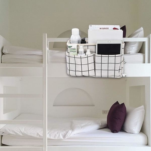 Hängande sängram med stor kapacitet förvaringsväska sängväska multifunktionell sängväska vindsäng hängpåse