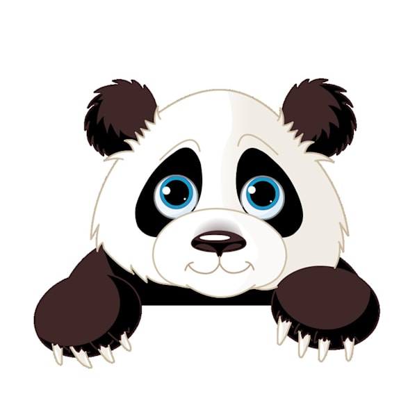 Klistermärke Elefant Panda Självhäftande PVC Djurform Ljusströmbrytare Klistermärke Skydd för Strömbrytare（Panda^）