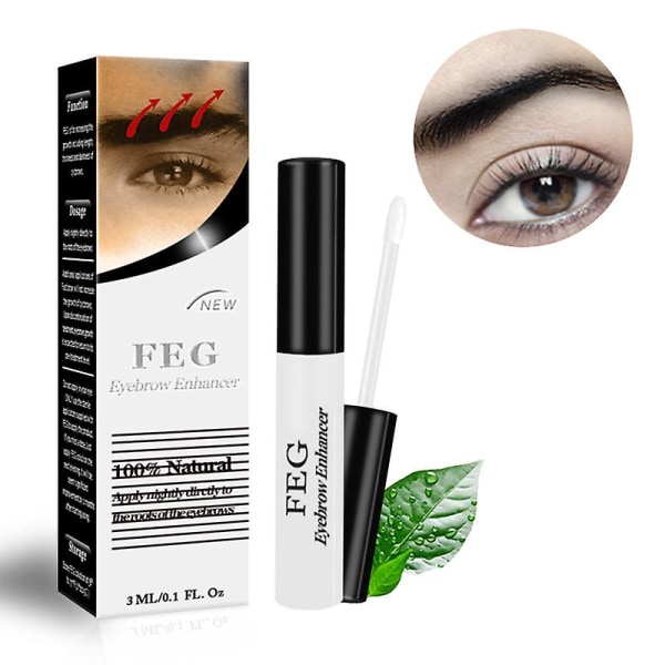 Naturlig ögonbrynsförstärkare Ögonbryn Tillväxt Längd Tjocklek Makeup Essence, 1 pac, svart