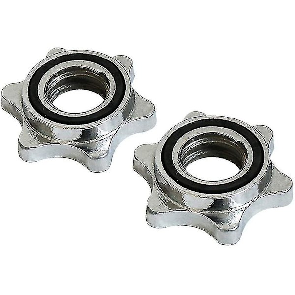 2 stk. Standard Stjerne Låse 25 mm til Dumbbell Stænger