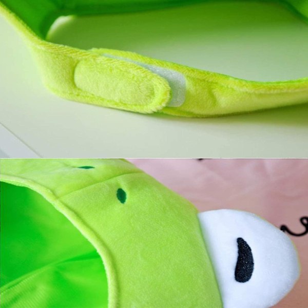 Groda mössa grön plysch groda formad hatt mössa huvudbonad rolig nyhet plysch hatt rolig nyhet plysch hatt för födelsedag karneval fest gynnar (grön) 1st
