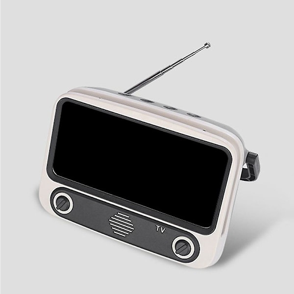 Trådlös Bluetooth-högtalare Retro Portabel TV Bluetooth-högtalare Portabel Ställ TV Radio Kort Ljud