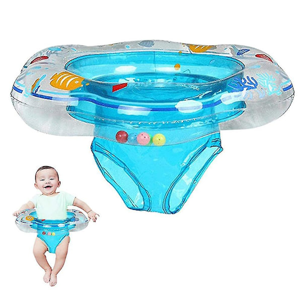 Swim Safe Seat Lär dig simma Rund Uppblåsbar, blå, 0-3 år gammal Niuniu