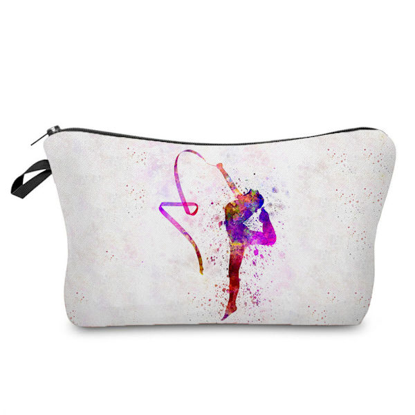 Söt Kosmetikväska Clutch Väska Tryckt Kosmetikväska I Ins-Stil