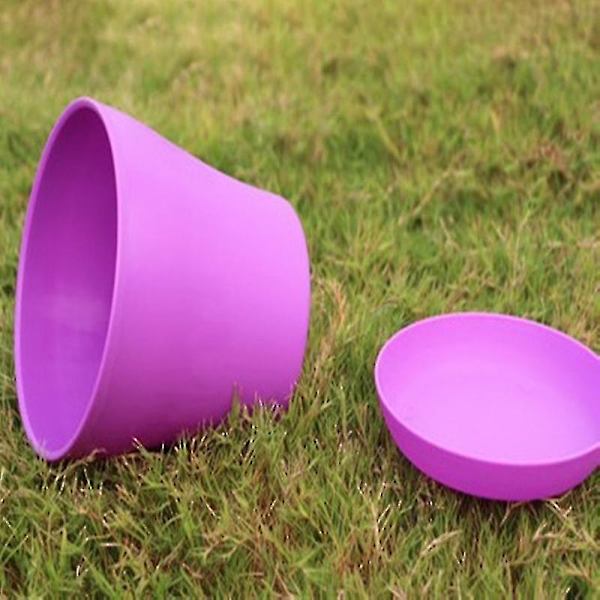 Krukväxter i harts, inomhus och utomhus, plastblomkruka, blomkruka med pall, L, aprikos