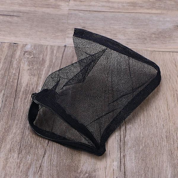 10 stk Akvariefilterpose, Nylon Mesh Bag med snøring, Akvarie Mesh Bag Sokker for Akvarium og Basseng og Hage, 15 x 20CM (Svart)