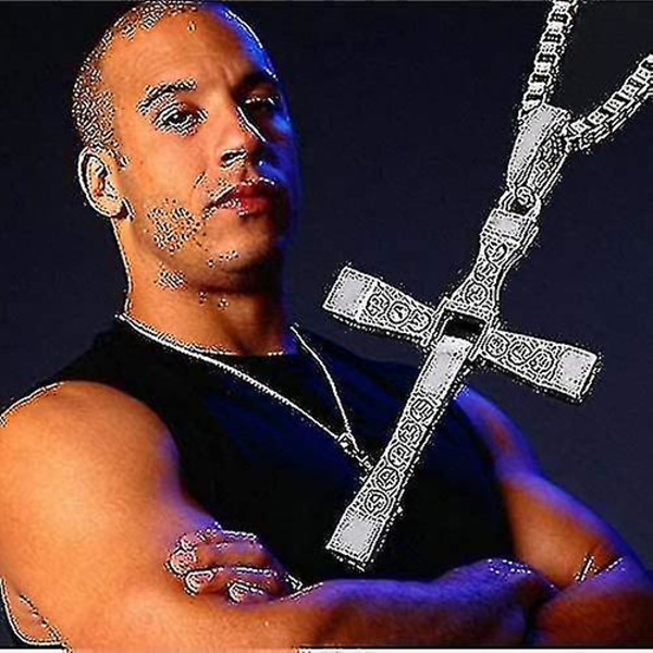 Halsband &amp; Hängen för Män Mode Filmsmycken The Fast And The Furious Toretto Herr Klassiskt Kors Hängsmycke Halsband