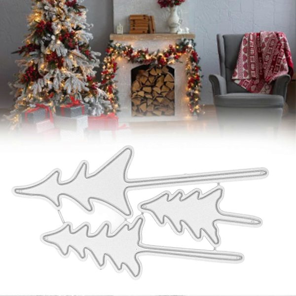 Julklappsklipp för att skapa julgranar - DIY Metallhantverk för Scrapbooking, Papperskort och Dekoration