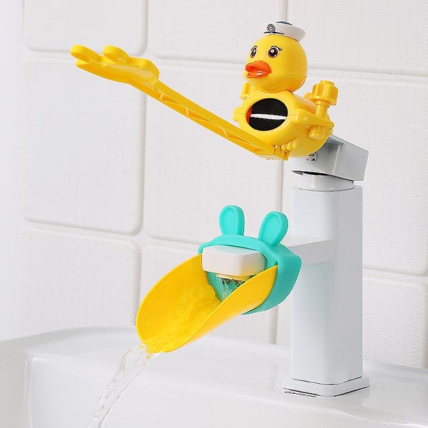 Baby Faucet Extension, Faucet Extension for Kids Babies Kids Animal Water Faucet Extenders for Faucets Hand Wash Swell 2pcs