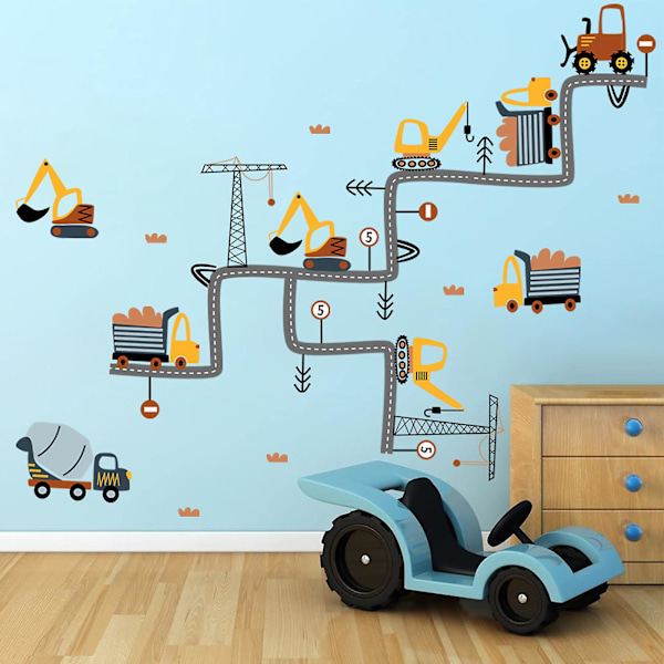 1 Set Söta Väggdekaler Cartoon PVC Hushållslim Tapet Poster för Barnkammare