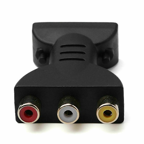 1 st HDMI hane till 3 RCA hona komposit AV video ljudadapterkonverterare för TV PC