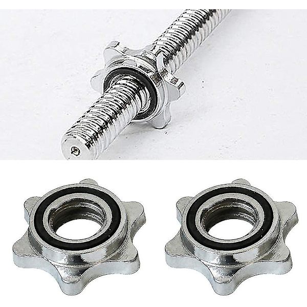 2 stk. Standard Stjerne Låse 25 mm til Dumbbell Stænger