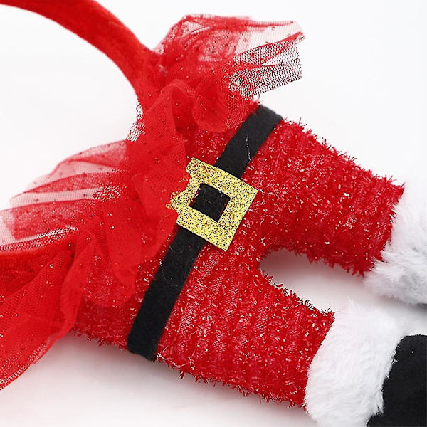 Julelys Hodebånd Santa Claus Bein Hodebånd Barn Voksen Hodeplagg