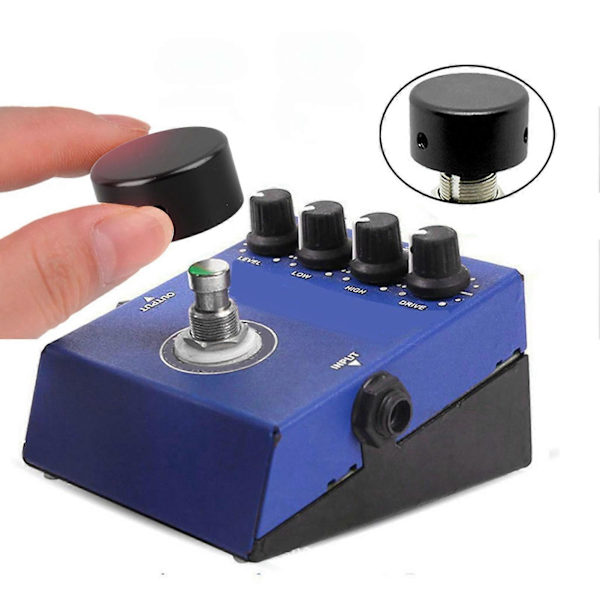 Gitarr Effektpedal Topp Aluminium Modern Gitarr Footswitch Topp Ersättning med Skiftnyckel