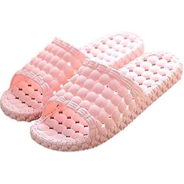Hjemmesko Kvinder Badeværelse Indendørs bruser Solid vedhæftning Sandal Svømmebassin (Pink,36/37EU)