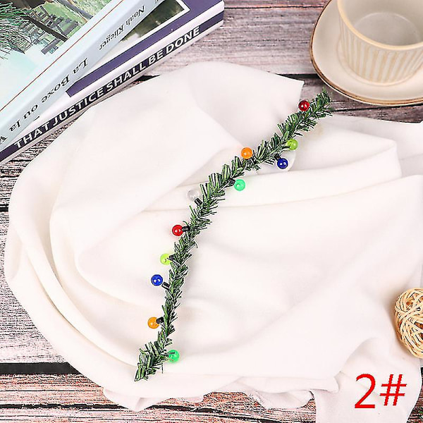Ny stil 1:12 Dukkehustjulelys Striper Miniatyr DIY Dekorativ For Dukkehjem Juledekorasjon Omtrent 25cm (B)