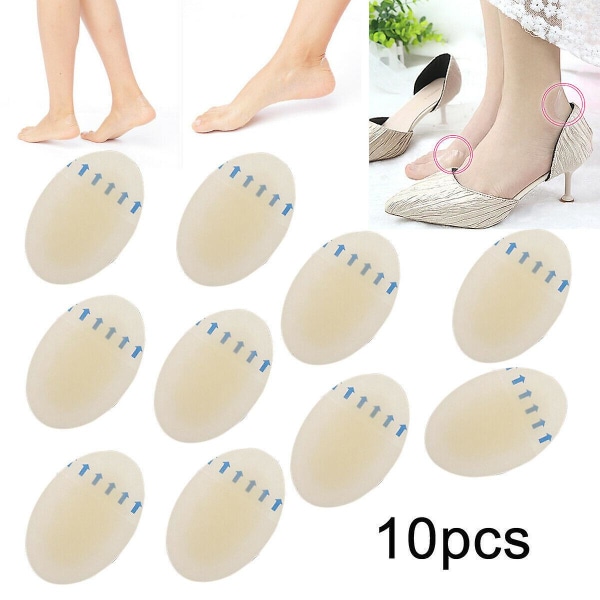 Pehmeät kantapäät naisten kenkiin [Heel Blister Prevention] Geel kantapäätyynyn sisäosat naisten kenkiin, itsekiinnittyvä 10 kpl