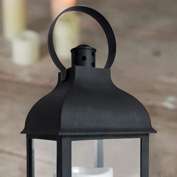 Dekorativt Lantern Flameless Ljus med timer går på batterier