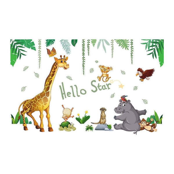 A Set of Animal Plants Wall Stickers Wall Sticker Wall Decoration for Bedroom Living Room Office