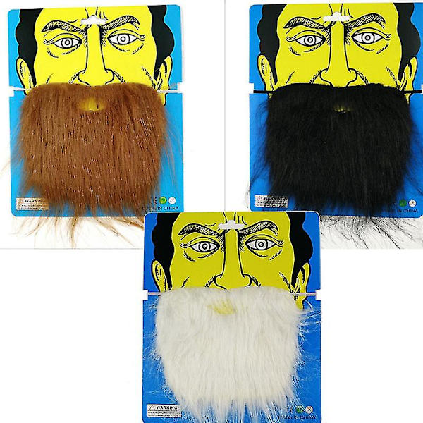 12 stk Sjove Falske Overmuser Sticker Piratfest Dekoration Halloween Cosplay Overmuser Fest Falsk Skæg Whisker Børn Voksen Sort (1 stk Overmuser2)