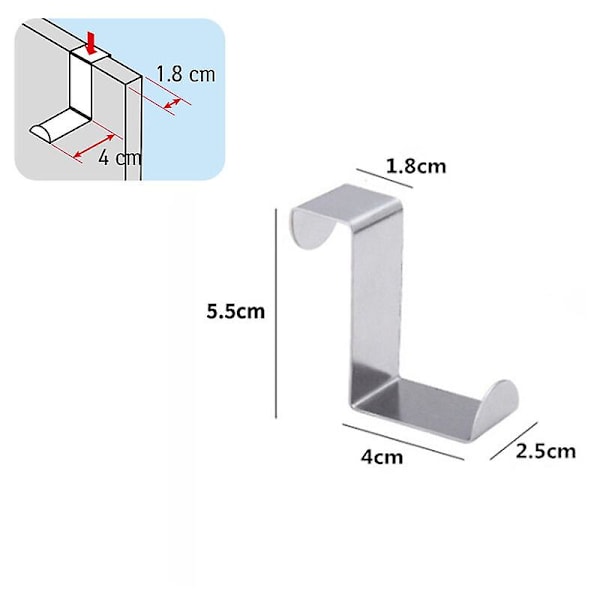 Handdukshållare, Disktrasehållare, Handdukskrok, Handduksklämma, Självhäftande Ingen Borrning Disktrasklämma för Badrum, Kök och Hushåll - 4.2x 2.2cm - Set