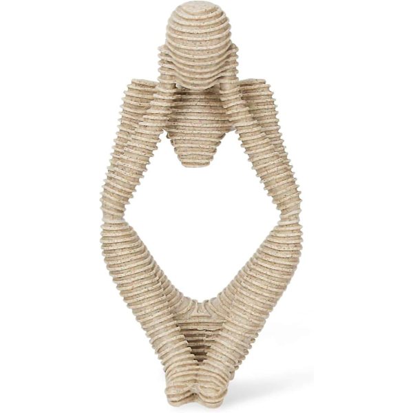 Abstrakt skulptur staty tänkare sandsten harts hotell hem skrivbord bibliotek kontor dekoration 9,82 tum hög (mitten)