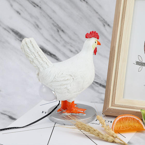 100% Ny, lampe - denne utstoppede kylling egg lampe Ranch Farm Country-stil utstoppede egg lampe (hvit)
