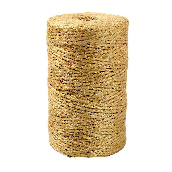 Jutegarn, Naturlig Jute Reb Garn, Havegarn, Pakkegarn, Kunsthåndværk Garn Til Bryllup, Have, Kreative Kunst DIY Gave Dekoration, Gaveindpakning, 2MM