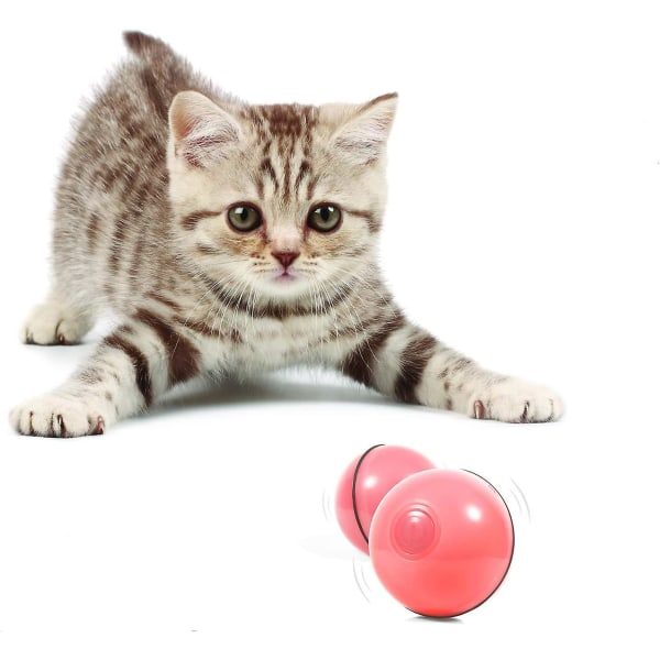 Smart interaktiv kattelegetøj - nyeste version 360 graders selvroterende bold, USB genopladeligt kæledyrslegetøj