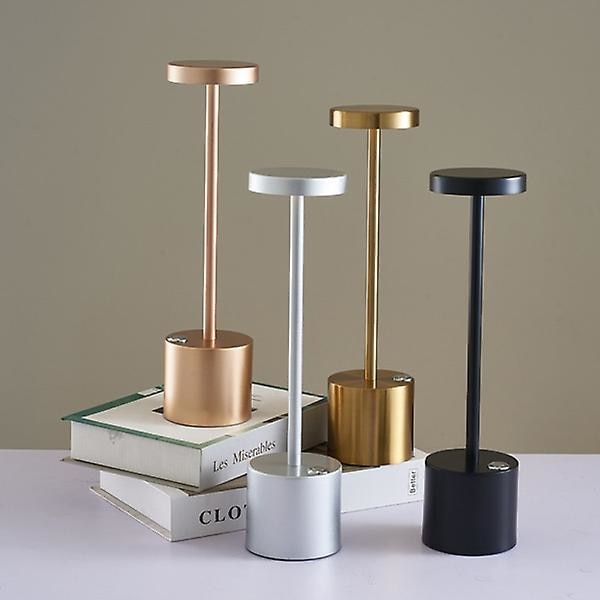 Trådlös LED-bordslampa, USB-laddningsbar bordslampa,