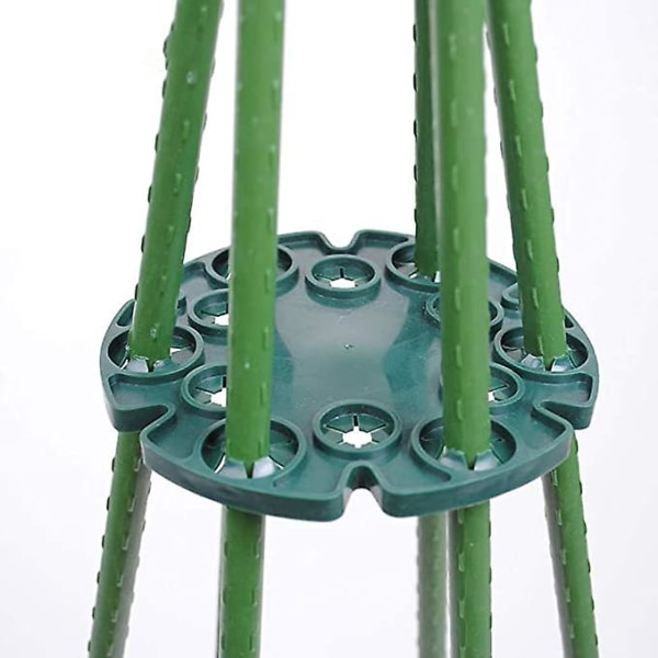5-pack bambu pergola plast växtstöd Skyddsbricka stödlock för klätterväxter ärtor söta ärtor tomat gurka suppo