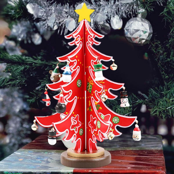Bordsskiva Julgran, Mini Träbordsskiva Julgran, Träjulgranar För Sovrum, Hem, Barer, Butiker, Träjulgransdekoration-a