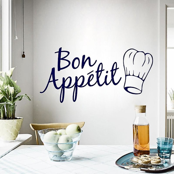 Bon Appetit Självhäftande Vinylväggdekaler för Kök Matrum Hemkonst Dekoration
