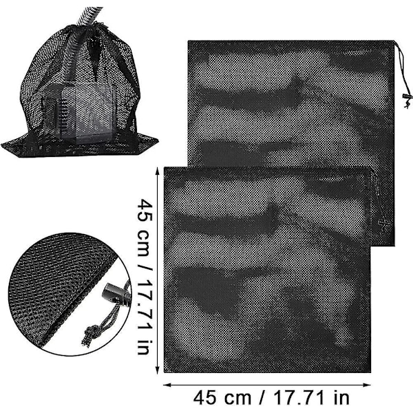 4 stk. Pumpe Mesh Bag, Mesh Vannpumpe Filterpose, Pumpe Barrierepose, Pumpe Beskyttelsespose Niuniu