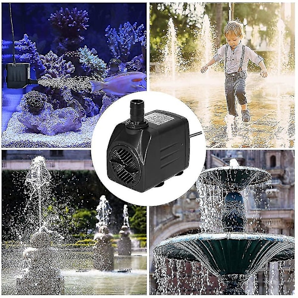 Neddykbar Vannpumpe, 800l / H 16w Ultra-stille Justerbar Akvariumpumpe