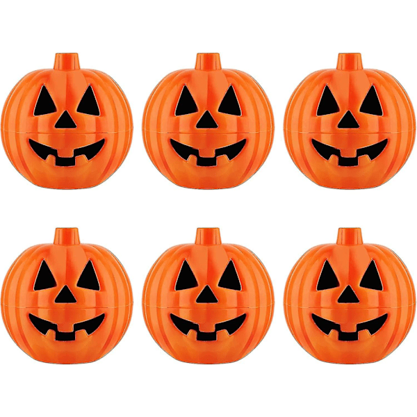 6 Gresskardekorasjon Halloween-dekorasjon Høstdekorasjon Liten Mini (ca. 6 cm)