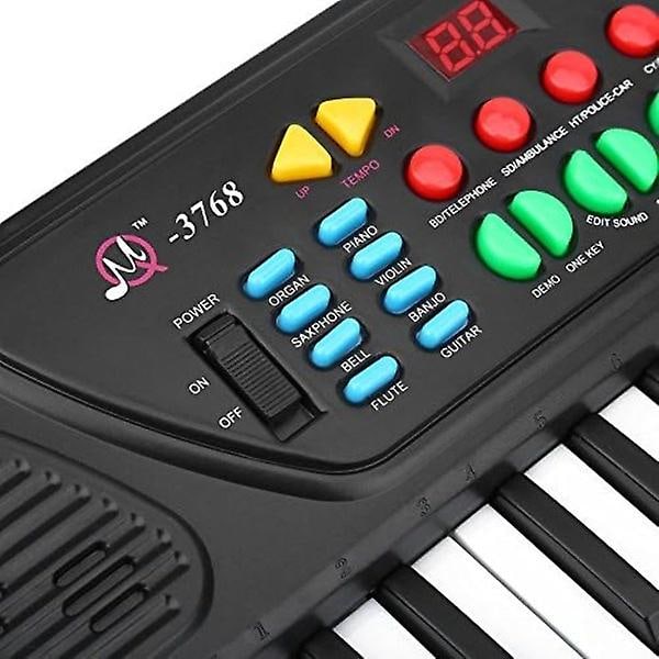 Elektroniskt tangentbord med 37 tangenter, multifunktionellt elektroniskt tangentbord för barn