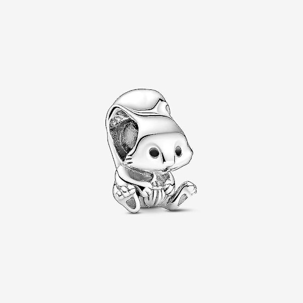 925 Sterling Silver Berlocker Eldfluga Fjäril Kameleont Hänge Pärlor Passar Pandora Armband Halsband（2）