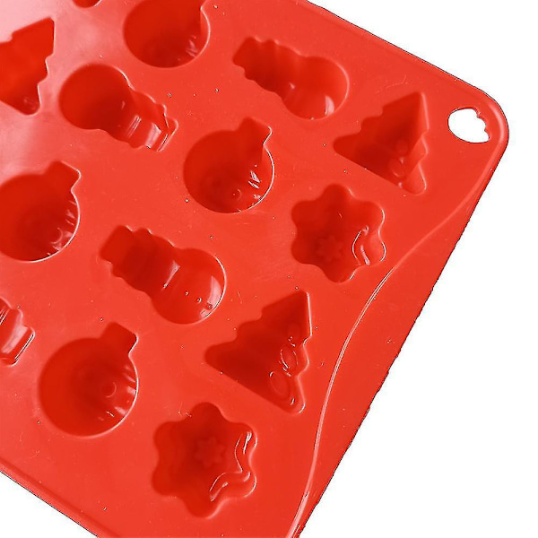Silikon Juletre Snemand Form Jule Halloween Kage Dekoration Flip Slik Gele Pudding Form