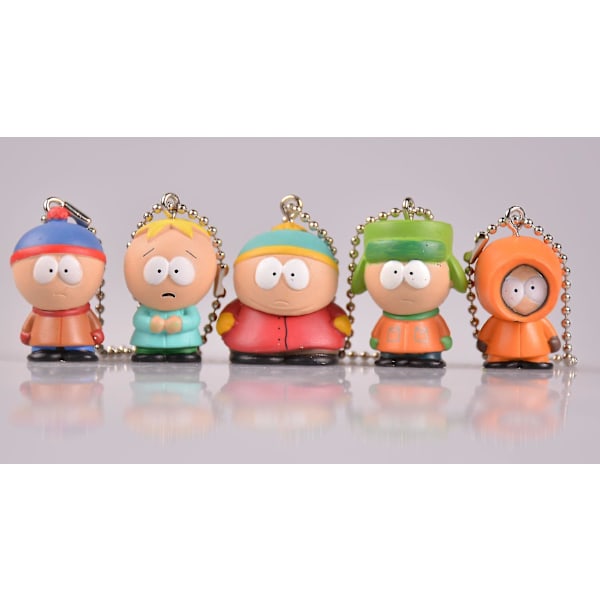 South Park 5-pack Bad Boys Paradise Nyckelringar Figurer Niuniu