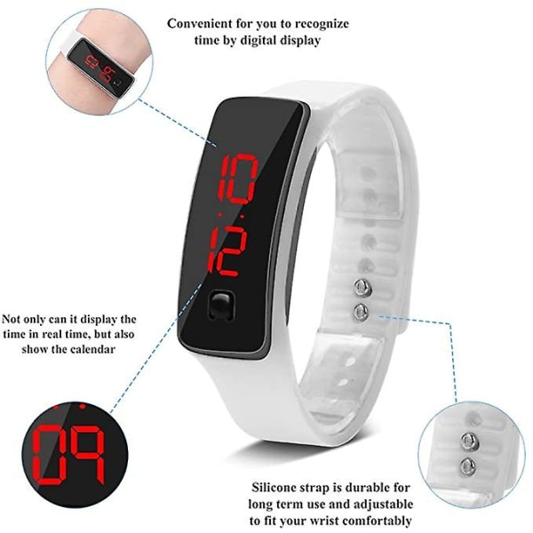Watch, LED-rannekello, rannekellon elektroninen näyttö Digitaalinen rannekello Sport digitaalinen watch,